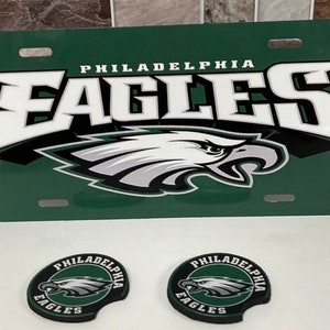Philadelphia Eagles Football Team Retro Logo Pennsylvania License Plate Art  Greeting Card