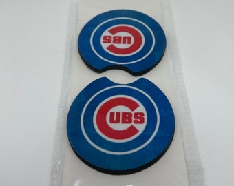 Chicago Cubs Car Coasters