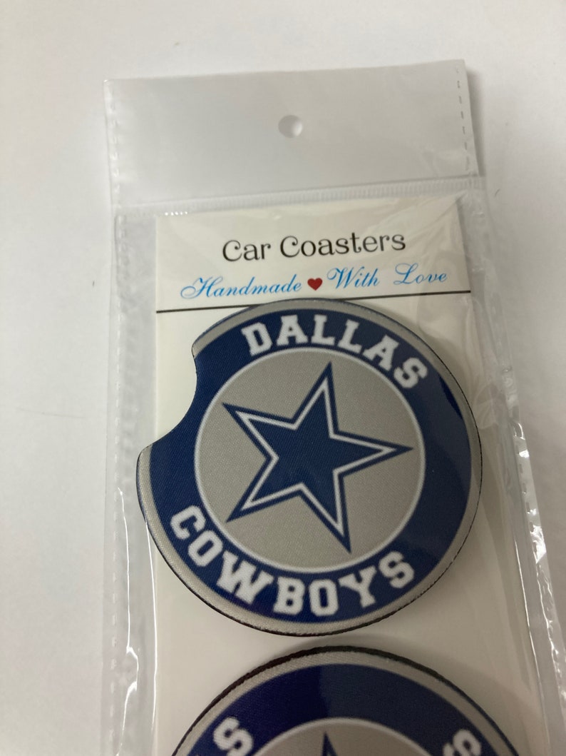 Dallas Cowboys Car Coasters Etsy