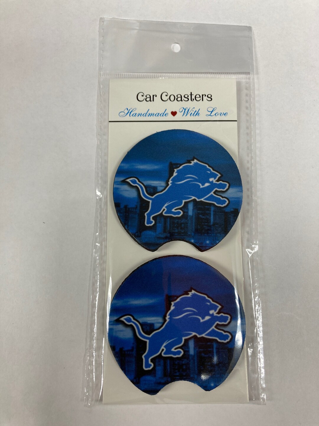 Detroit Lions Car Coasters Etsy
