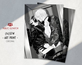 KINKTOBER Elevator PRINT (sfw | nsfw)