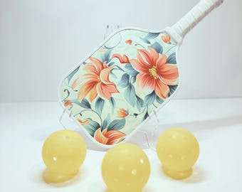 Floridian Floral Pickleball Paddle for Her