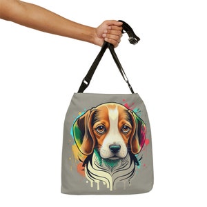 Beagle Dog Lover Tote Bag Stylish Carryall Dog Owner Perfect Gift for Devoted Dog Parents Beach Bag Cute puppy