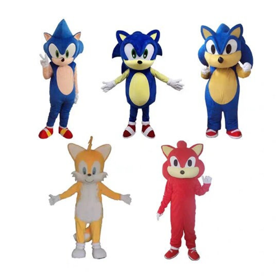 Sonic Mascot Costume, Fancy Dress Halloween Cosplay Birthday Party