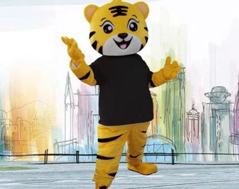 Tiger Mascot Costume, Fancy Dress Halloween Cosplay Birthday Party Cosplay Gift ,Costumes for adults