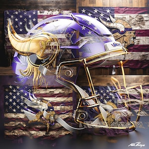 Vikings Helmet, Football, American Football, Sports