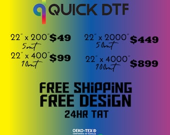 Kundenspezifisches DTF-Transferpapier, fertig zum Pressen, kostenloser Design-Support