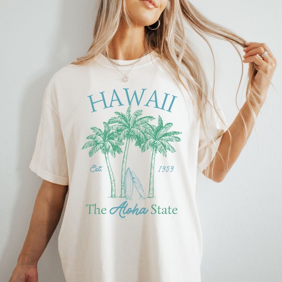 Aloha Island Vibes Hawaiian Hibiscus Flower And Palm Graphic Tank Top Aloha Island Vibes Hawaiian Hibiscus Flower And Palm Graphic Tank Top