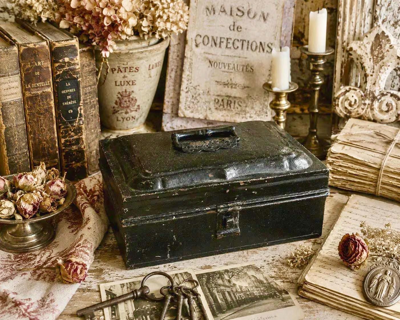 Old metal box - Etsy 日本