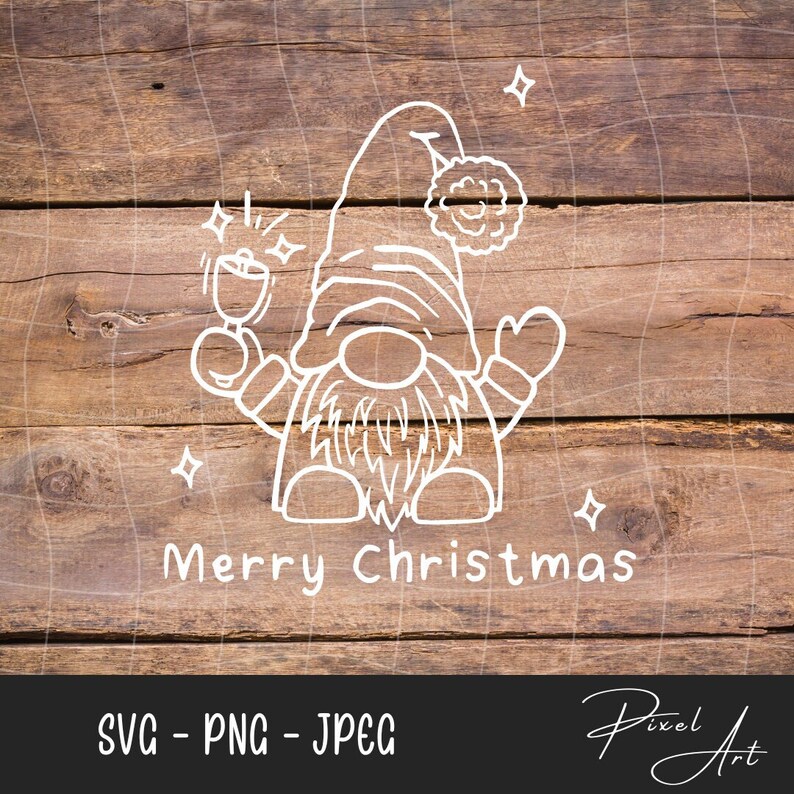Christmas Gnome SVG Cut File Silhouette Cricut Curio - Etsy