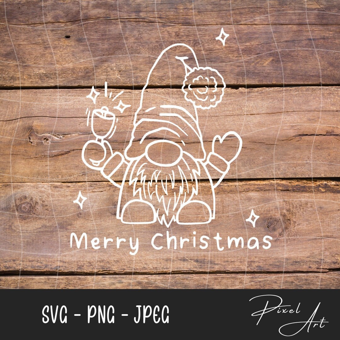 Christmas Gnome SVG Cut File Silhouette Cricut Curio - Etsy