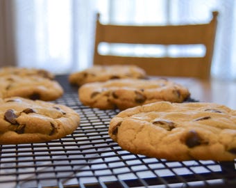 Chocolate Chip Cookies - Gourmet Cookie - Freshly Baked Cookies - Homemade Dessert - Baked Goods - Treats - Sweet Snacks - Homemade Dessert