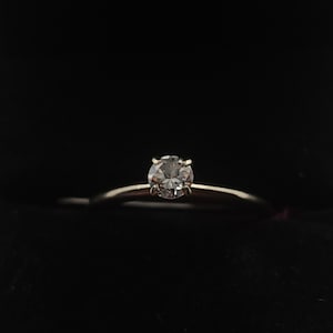 1/4 Carat Diamond Solitaire 14K Gold Ring