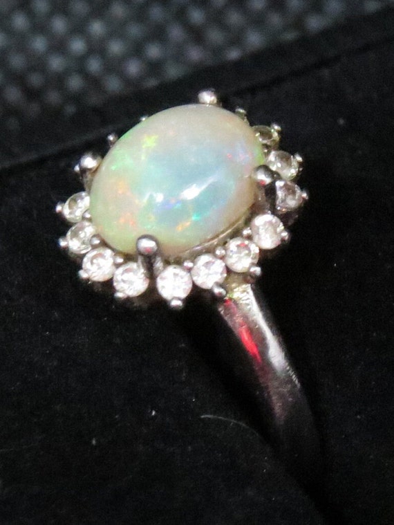 Opal & Cubic Ring