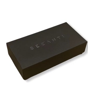Secanti Limited Edition Black Watch Unisex For Men Women Gift Ideas Unique Luxury Analog Quartz Stainless Steel Leather Minimalist Custom image 9