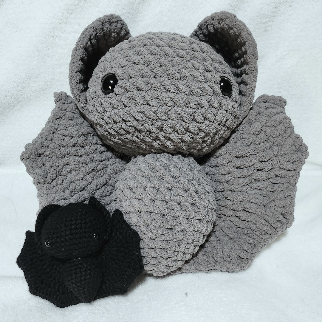 Cuddly Stuffed Bat Plushie - Etsy