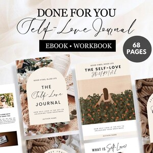 Self- Love Coach Workbook, Done For You Self-Love, Life Coaching Tools, Brandable Coaching Resources, Lead Magnet Coaching Workbook Template