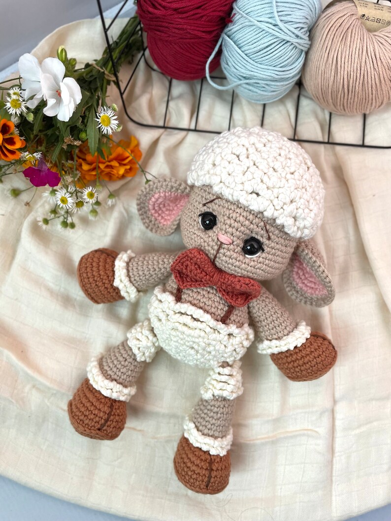 Handmade Lamb Crochet Sheep Crochet Lamb Crochet Baby Gift Toddler