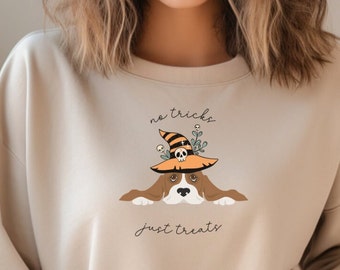 Felpa di Halloween con tema Basset Hound, regalo per basset hound, divertente regalo per mamma basset hound, maglietta per mamma basset hound, divertente maglietta per Halloween per proprietari di cani