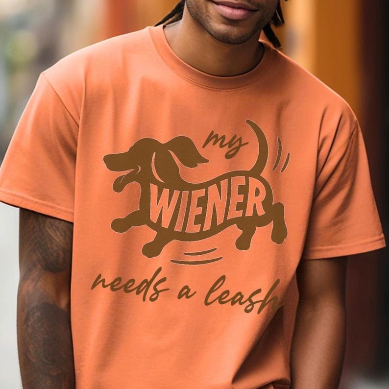 Comfort Color® Funny Dachshund Shirt, Wiener Dog dad gift, Doxie Mom Tshirt, Dachshund owner Gift, Sausage dog tee, cheeky dog lover gift Terracotta