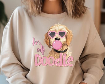 Fun Golden Doodle Sweatshirt, Doodle Mama Sweatshirt, cute Dog Crewneck, Golden Dog Sweater, Doodle Dog Lover Gift, trendy Doodle Mom shirt