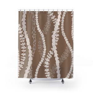 Pua Lei Wave Shower Curtain