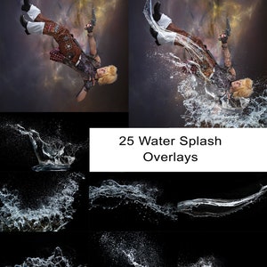 Water Splash Overlays for Photoshop