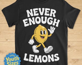 Kids Lemons Shirt, Cute Kids Lemon Shirts, Youth Lemon Tee, Boys or Girls Lemons T-Shirt, Children's Lemon Tshirt