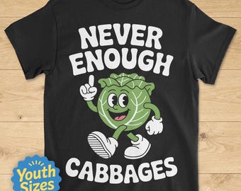 Kinder Cabbage Shirt, süße Kinder Cabbage Shirts, Jugend Cabbage T-Shirt, Jungen oder Mädchen Cabbage T-Shirt, Kinder Cabbage Tshirt