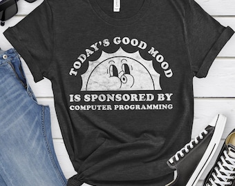 Computer Programming Shirt, Funny Computer Programmer Gift, Computer Programming T-shirt for Men or Women, I Love Computer Programming