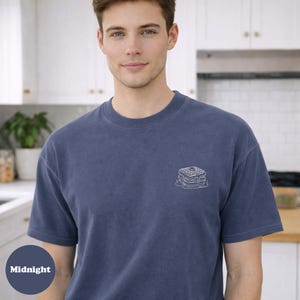 Camiseta bordada con colores Waffles Comfort, camisa Waffles, regalo Waffles imagen 3