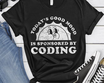Coding Shirt, Funny Coder Gift, Coding T-shirt for Men or Women, I Love Coding, I Heart Coding