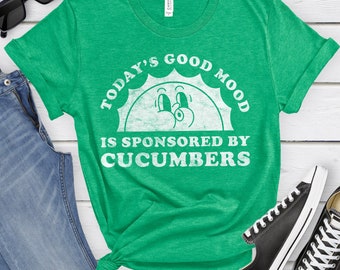 Cucumbers Shirt, Funny Cucumber Lover Gift, Cucumber Lover T-shirt for Men or Women, I Love Cucumbers, I Heart Cucumbers