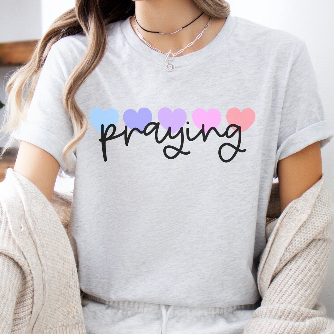 Praying Shirts for Women, Women's Prayer T-shirt, I Love Praying