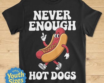 Camiseta infantil com estampa de cachorro-quente, camisetas infantis fofas com estampa de cachorro-quente, camiseta juvenil com estampa de cachorro-quente, camiseta para meninos ou meninas com estampa de cachorro-quente, camiseta infantil com estampa de cachorro-quente