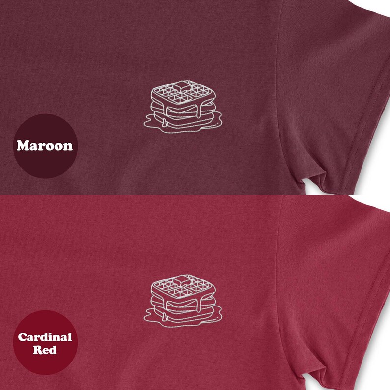 Waffles Embroidered Shirt, Waffles Gift image 8