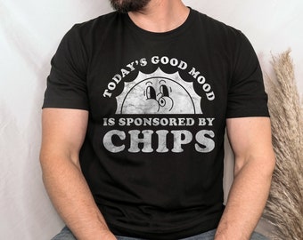 Chips Shirt, Funny Chips Lover Gift, Chips Lover T-shirt for Men or Women, I Love Chips, I Heart Chips
