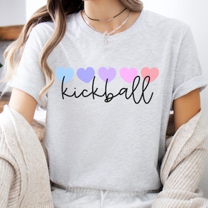 Kickball Shirts For Women, Women&#39;s Kickball T-Shirt, I Love Kickball Shirt, I Heart Kickball Tee, Kickball Lover T-Shirts