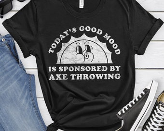 Axe Throwing Shirt, Funny Axe Throwing Gift, Axe Throwing T-shirt for Men or Women, I Love Axe Throwing, I Heart Axe Throwing