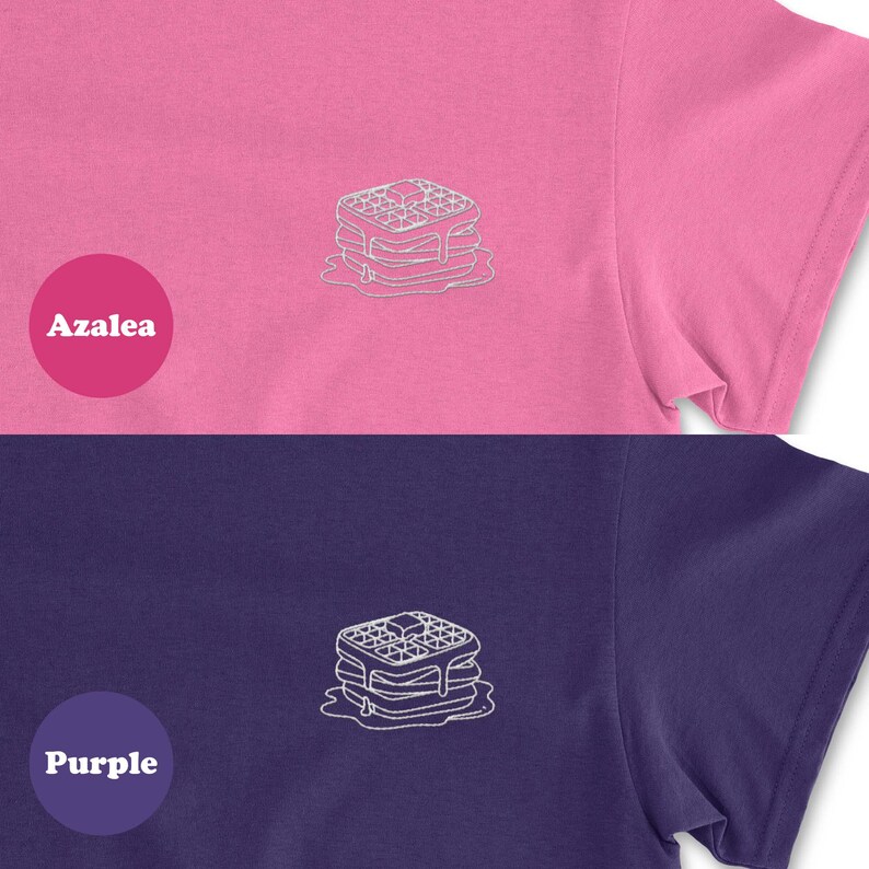 Waffles Embroidered Shirt, Waffles Gift image 10
