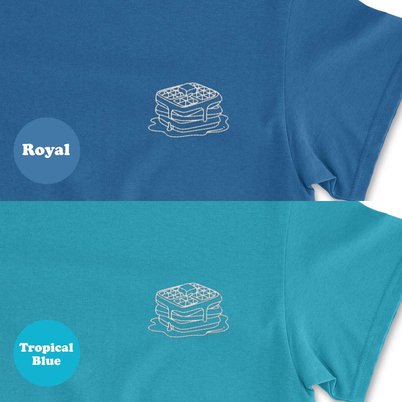 Waffles Embroidered Shirt, Waffles Gift image 7