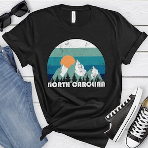 North Carolina T-shirt, Retro North Carolina Shirt, Vintage North Carolina Tee, North Carolina Shirts, North Carolina Shirt for Men or Women