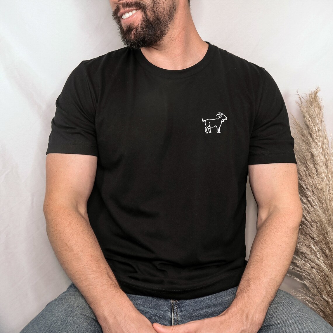 Goat T-shirt, Simple Goat Shirt for Men or Women, Goat Shirts, Goat Tee ...