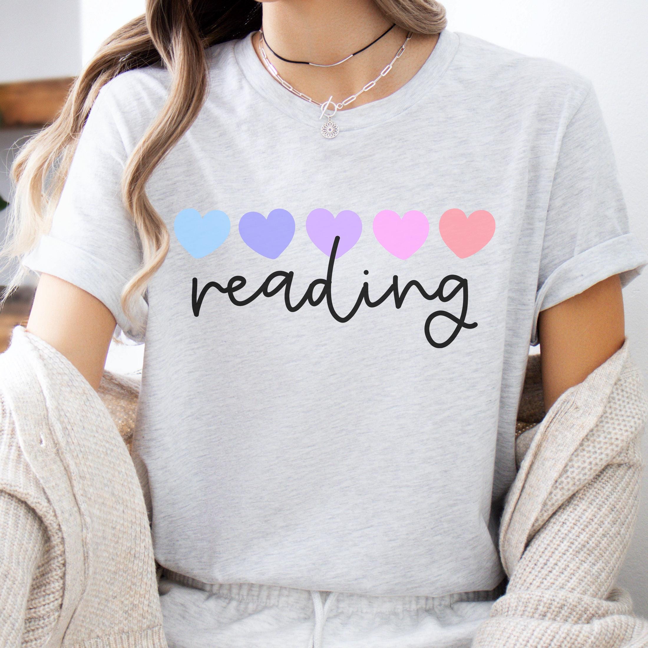 Reading Shirts for Women, Women's Reading T-shirt, I Love Reading