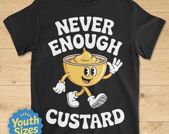 Kids Custard Shirt, Cute Kids Custard Shirts, Youth Custard Tee, Boys or Girls Custard T-Shirt, Children's Custard Tshirt