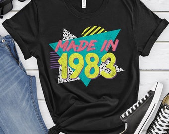 42nd Birthday Shirt, Made in 1983, Women's 42nd Birthday Tee, Men's 42nd Birthday Shirts, 42 Year Old Birthday T-Shirt, 42nd Birthday Gift