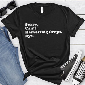 Funny Crop Harvester T-Shirt, Harvesting Crops Gift, Crop Farmer Shirt for Men or Women, I Love Harvesting Crops, Farming Shirts