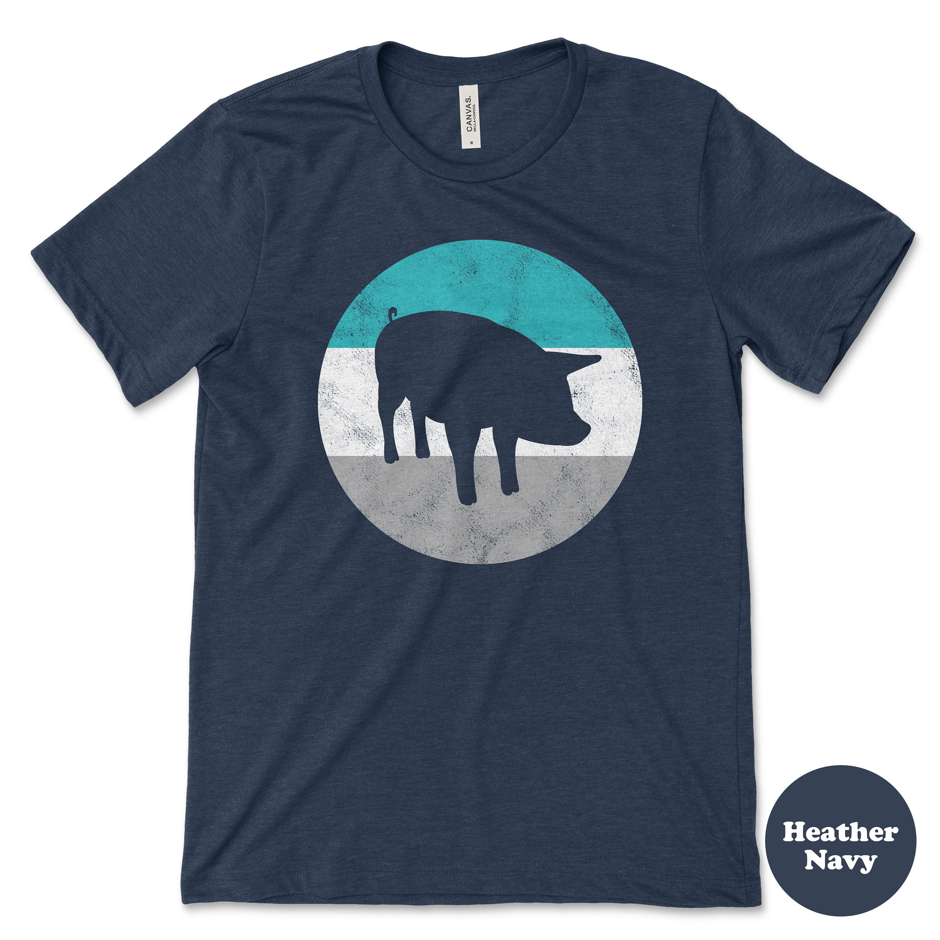 Pig Shirt, Retro Pig Tee, Pig Gift, Vintage Pig T-shirt for