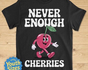 Kids Cherry Shirt, Cute Kids Cherry Shirts, Youth Cherry Tee, Boys or Girls Cherries T-Shirt, Children's Cherry Tshirt