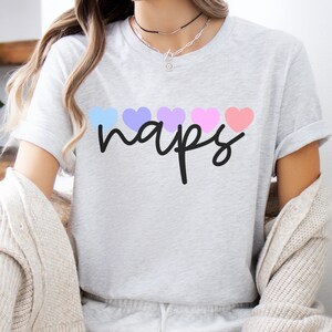 Naps Shirts For Women, Women&#39;s Nap T-Shirt, I Love Naps Shirt, I Heart Naps Tee, Naps Lover T-Shirts